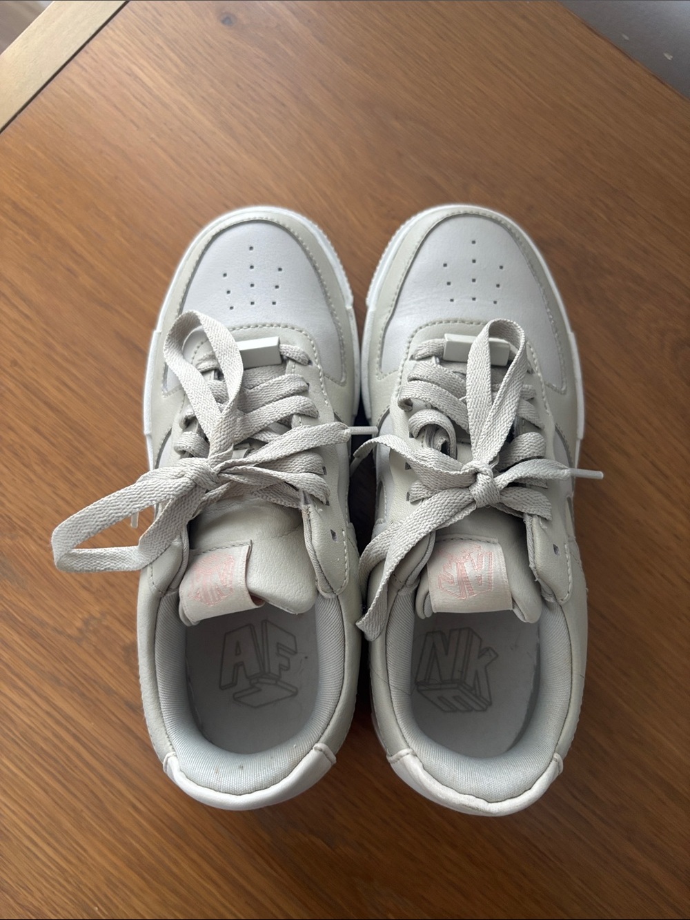 Nike Pixel Air Force 1 Light Stone Low-Top Sneakers